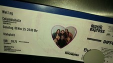 WET LEG Konzert Ticket 09.11.2025 - Columbiahalle, Berlin