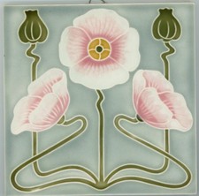 Jugendstil Fliese Kachel Art Nouveau Tile DTAG