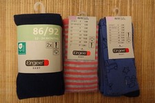 4 X Strumpfhose  in 86/92 für 12-24 Monate dunkelblau grau blau mit Autos rosa