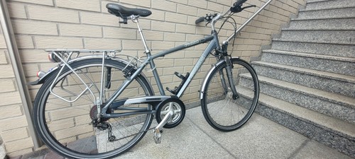 Herren trekking bike grau - herren, bike,