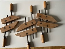 3 Schwedische Holz Schraubzwingen Werkzeug Schreiner Zimmermann