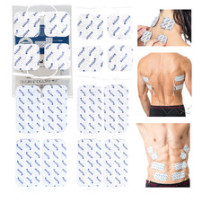 16 TENS Elektroden Pads 2mm Stecker Misch-Set 10x5cm 5x5cm f. EMS Reizstromgerät