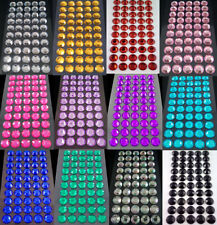 selbstklebende Schmucksteine/ Glitzersteine rund 10 mm verschiedene Farben