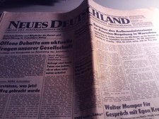 Alte Zeitung DDR, Neues