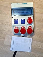 Walther Werke Steckdosenkombination 6823301 IP44 inkl. 9,5m H07RN-F  2x16A 2x32A