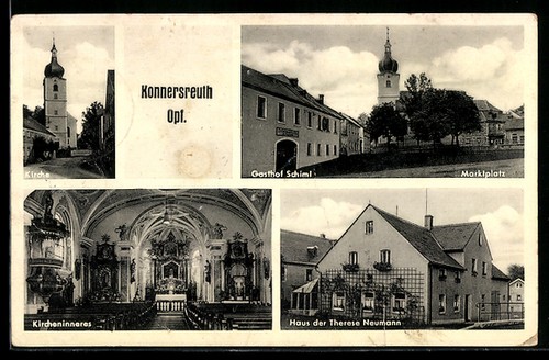 Konnersreuth opf kirche - ak,