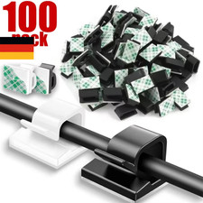 100x Kabelclip selbstklebend