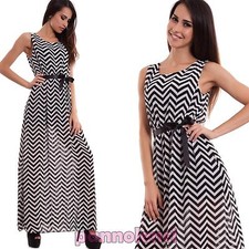 Damen Langes Kleid Maxidress Kleid Gürtel Satin Neu CR-1630