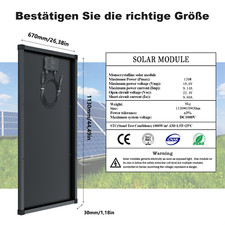 Solarmodul Monokristallin 50