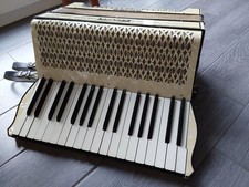 Hohner Akkordeon Verdi II  Vintage Ivory Pearl Design - selten