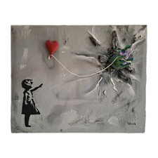 Banksy 3D Acrylbild 40x50 cm