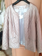 JUDITH WILLIAMS Steppjacke, rose´-metallic, Lederimitat, Gr. 42, UVP 149,-