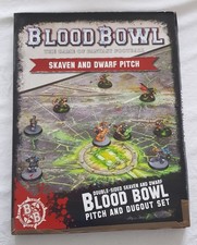 Blood Bowl Skaven and Dwarf Pitch and Dugout Set Games Workshop/ Spielfeld/GW
