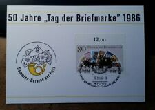 50 Jahre Tag der Briefmarke 1986 - Hannover - Sammler-Service / Karte Stempel