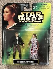 VINTAGE Star Wars Kenner Princess Leia Collection Han Solo POTF Green Card 1997