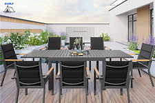 Gunji Alu Gartensitzgruppe Gartenmöbel Set Gartenset Sitzgruppe Stapelbarer Stu