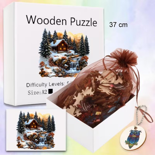 Holzpuzzle mit wow effekt - mit, *