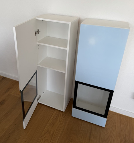 Schrank vitrine 2er - 2er, set