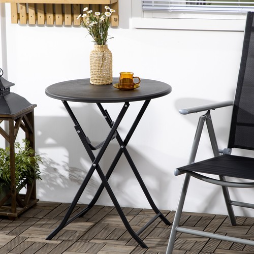 Outsunny gartentisch runder - gartentisch,,