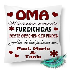 Personalisiertes oma kissen - personalisiertes,