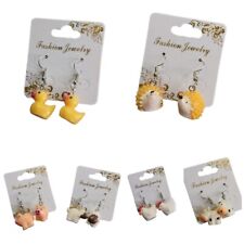 1 paar Ohrringe Ohrschmuck Tier Farm  Schaf Hahn Igel.. Form Wahl Modeschmuck