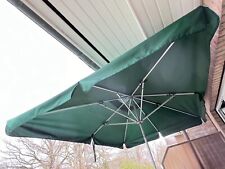 Doppler Kurbelschirm grün 3*2m Mast 38mm Knicker - OHNE Sockel u. Granitsteine