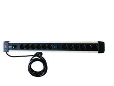 Brennenstuhl Steckdosenleiste Premium-Alu-Line H05VV-F 3G1,5-12-fach schwarz/alu