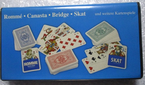 Romme und skat - romme, skat-spielkarten-set