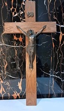 Antikes Wandkreuz Kruzifix  Jesuskreuz  INRI religiöse seelische Symbole 55 cm