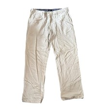 Nautica Deck Pant Herren Chinohose Creme W36 L30 Straight Leg Regular Fit Preppy