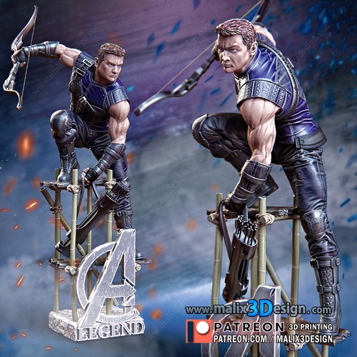 Printed resin hawkeye - resin,