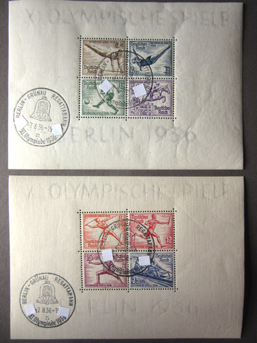 Olympia 1936 block stempel - 1936,