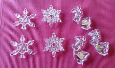 Bleikristallfiguren 3Engel/ 4 Schneeflocken