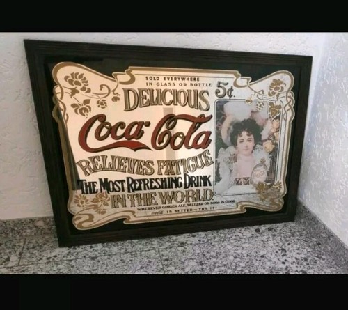 Xxl coca cola spiegel - cola, vintage