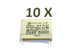 0,33uF +100Ω, RC-Glied, 330nF,250V~,X2,MKT,Roederstein, F1776-433-4100, 10 Stück