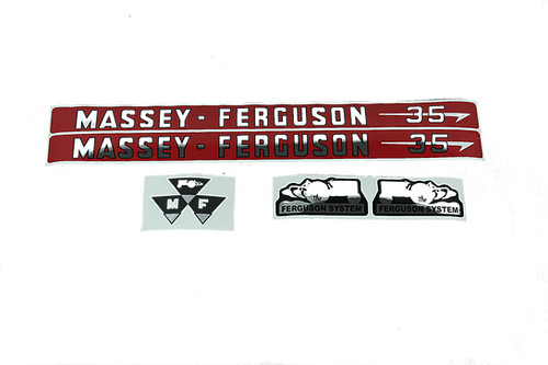 Massey ferguson aufkleber - massey, satz