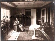 Originalfoto Transatlantikliner Vaterland Leviathan von 1914 - Innenkabine