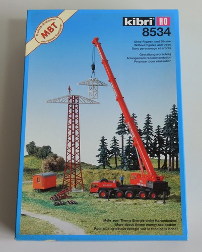 Kibri strommast im aufbau - -,