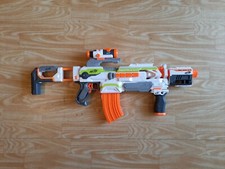 NERF N-Strike Elite XD Modulus ECS-10 Blaster mit vollständigem Zubehör, geprüft