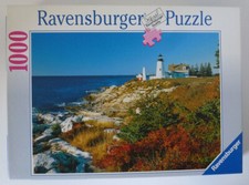 1000 Teile Ravensburger Puzzle Leuchtturm am Pemaquid Point No. 15 864 5