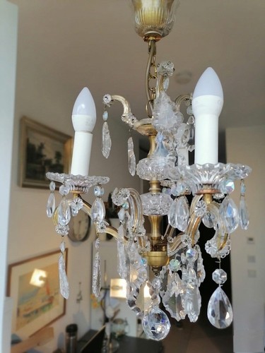 Vintage kristall kronleuchter - vintage,