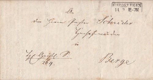 Preussen brief drucksache - preussen,