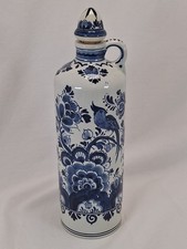 Delft Blue Karaffe Keramik Flasche Holland ca. 30 cm hoch Durchm. 9 cm