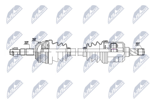 Nty antriebswelle 925mm vorne - nty,