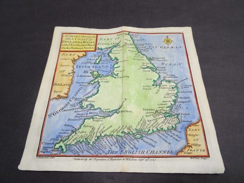 Antike karte von england und - antike,