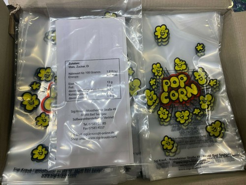 100 leere popcorn - 100, tüte