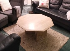 Travertin-Tisch, achteckig, sehr hochwertig, wie neu