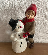 Weihnacht Figuren Winter Kinder  Winterkinder älter Junge Schneemann
