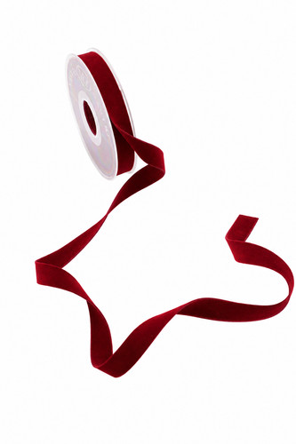 Samtband bordeaux 15mm - samtband,