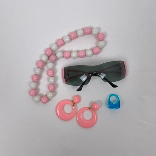 Pink shield sunglasses wrap - pink,
